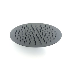 Kulatá hlavová sprcha ALFRED v černé barvě