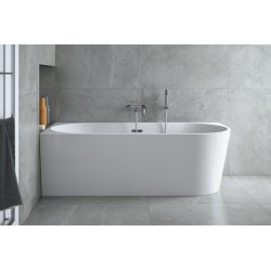 Volně stojící vana ZOYA Glam - stříbrná