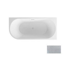 Volně stojící vana ZOYA Glam - stříbrná