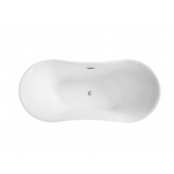 Voľne stojaca vaňa AMBER Glam - grafitová