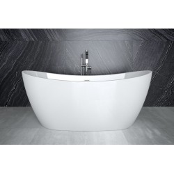 Volně stojící vana AYLA Glam - stříbrná