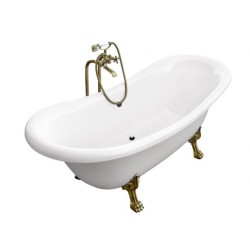 Volně stojící vana AMELIA Glam - stříbrná