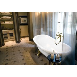 Voľne stojaca vaňa AMELIA Glam - strieborná