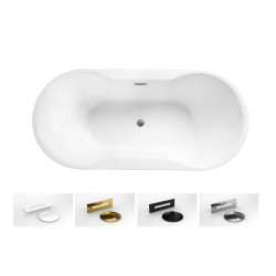 Volně stojící vana NAVIA Glam - grafitová