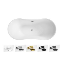 Volně stojící vana AMBER Glam - grafitová