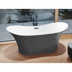 Volně stojící vana AMBER Glam - grafitová