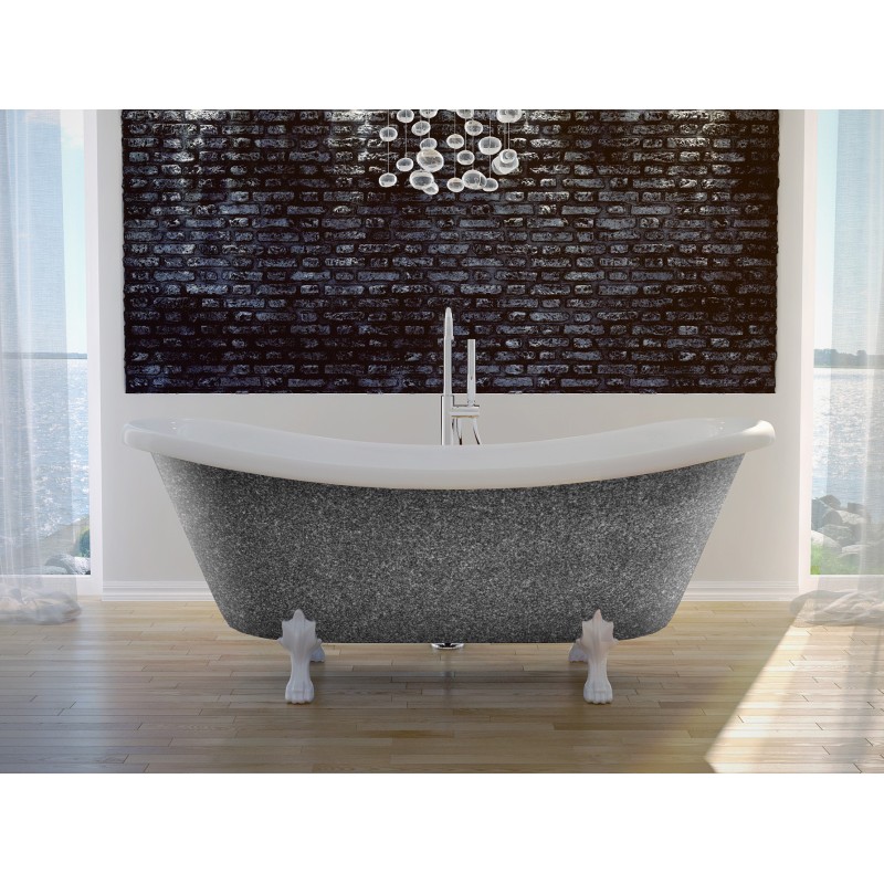 Voľne stojaca akrylátová retro vaňa AMELIA GLAM