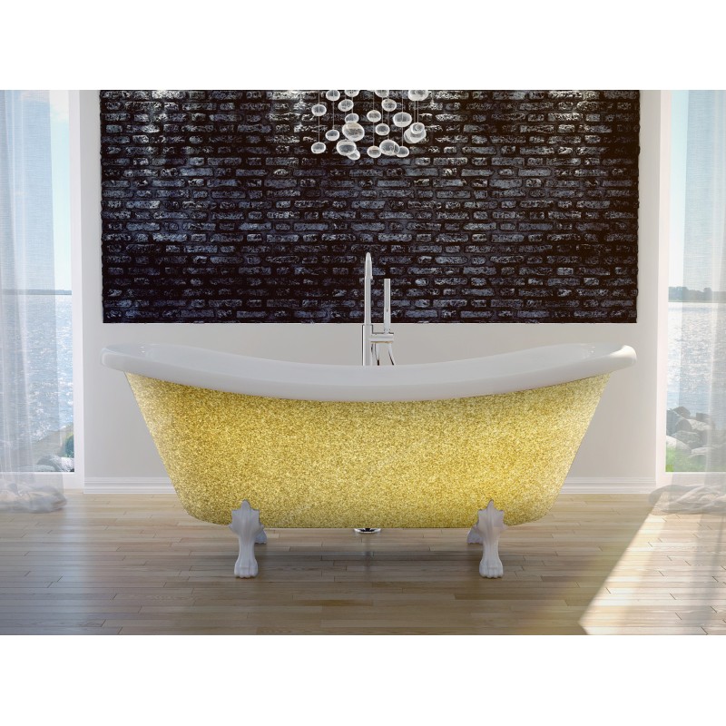 Voľne stojaca akrylátová retro vaňa AMELIA GLAM