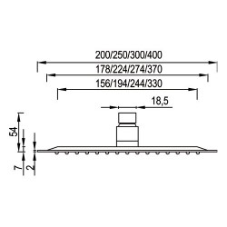 Hlavová sprcha ETNA PLUS