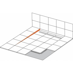 Spádová lišta NEO - zlatá