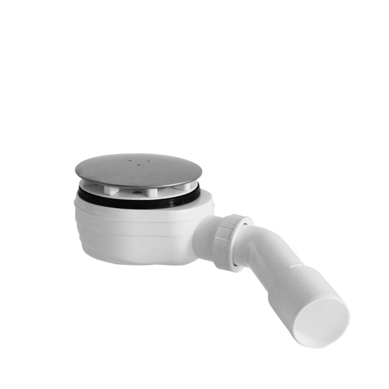 Sifon vaničkový, průměr 90 mm, nízký, nerezová krytka