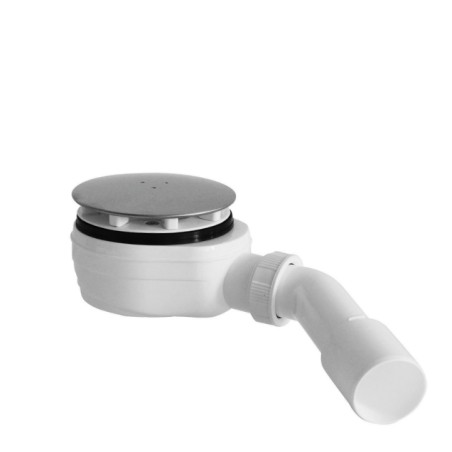 Sifon vaničkový, průměr 90 mm, nízký, nerezová krytka