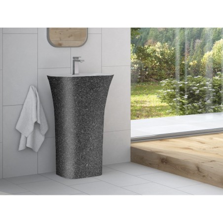 Volně stojící umyvadlo ASSOS S-LINE GLAM - grafitová
