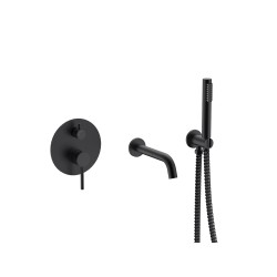 Podomietkový 3-otvorový vaňový set VEO čierna