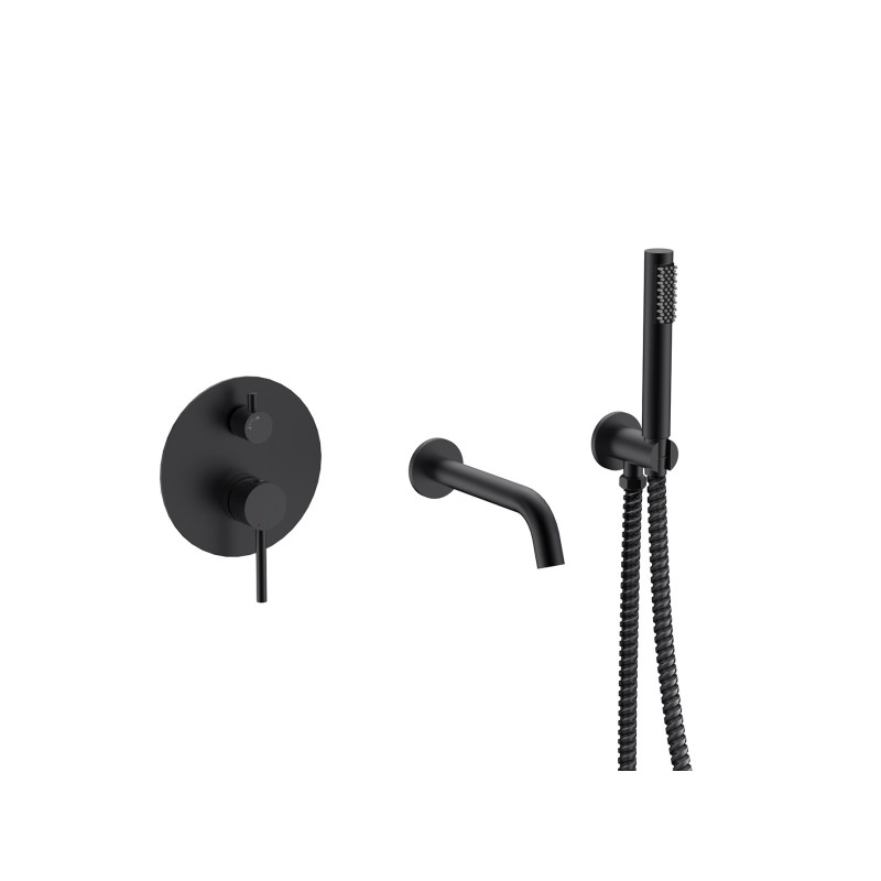 Podomítkový vanový set VEO černá