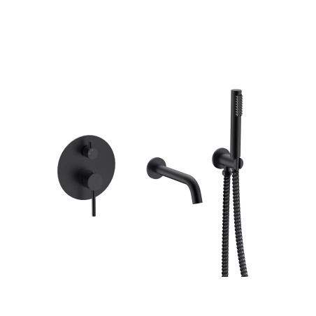 Podomietkový 3-otvorový vaňový set VEO čierna