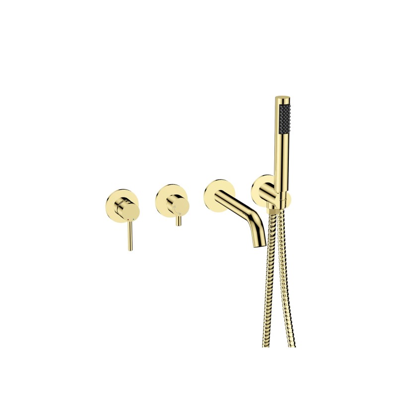 Podomietkový 4-otvorový vaňový set VEO zlatá