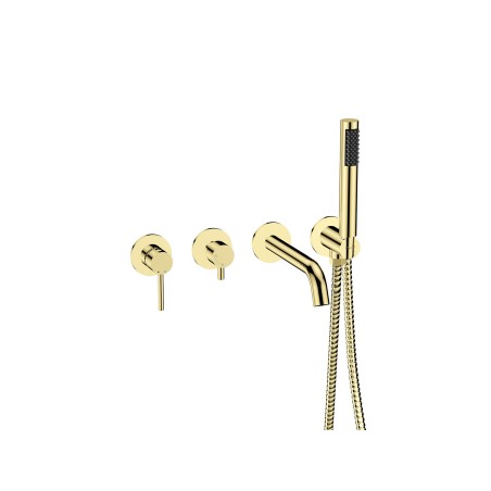 Podomítkový 4-otvorový vanový set VEO zlatá