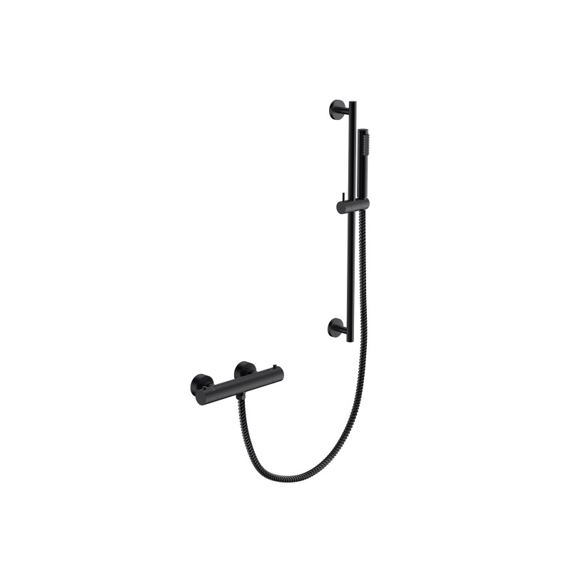 Nástěnný termostatický sprchový set VEO černá
