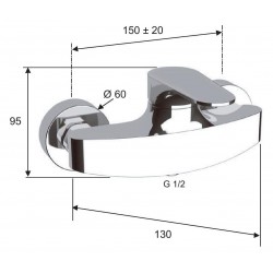 Sprchová batéria FONTI 3114 - čierna matná