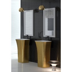 Voľne stojace umývadlo ASSOS GLAM - zlatá
