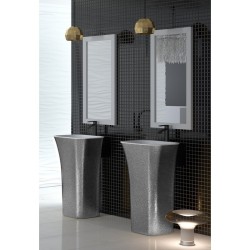 Voľne stojace umývadlo ASSOS GLAM - strieborná