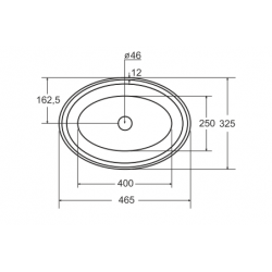 Umyvadlo na desku UNIQA GLAM grafitová