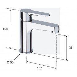 Umývadlová batéria PIRA 1108 - nikel brúsený
