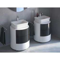 Umývadlo na dosku ASSOS S-LINE GLAM - strieborná