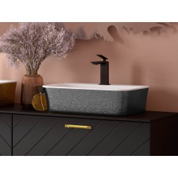 Umyvadlo na desku ASSOS S-LINE GLAM - grafitová