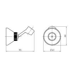 Držák sprchové růžice DUPLEX