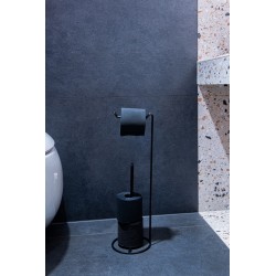 Drátěný držák toaletního papíru, černá barva