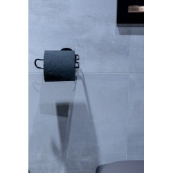 Drátěný držák toaletního papíru na nalepení 3M, černá barva