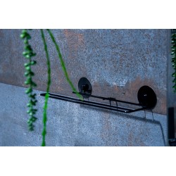 Drátěný držák toaletního papíru na nalepení 3M, černá barva