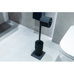 Držák toaletního papíru, kov , černá barva