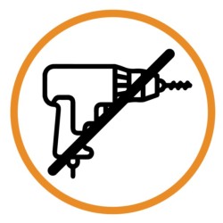 Drátěný věšák na stěnu na nalepení 3M, černá barva