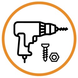 Nástěnná drátěná polička, 53x53x12 cm, černá barva