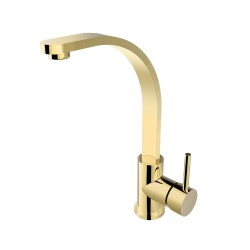 Vysoká stojanková umývadlová batéria DECCO I Zlatá