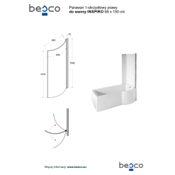 Asymetrická vana INSPIRO