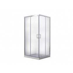 Čtvercový sprchový kout MODERN 185 + vanička z litého mramoru