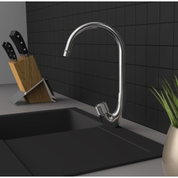 Dřezová baterie SWAN-33 Nerez