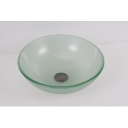 Skleněné umyvadlo na desku BREDA 42×13,5 cm