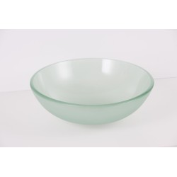 Skleněné umyvadlo na desku BREDA 42×13,5 cm