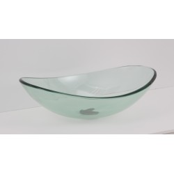 Skleněné umyvadlo na desku DEVENTER 55×37×16 cm