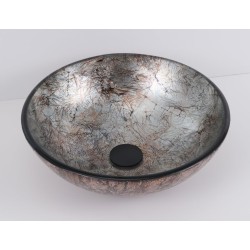 Skleněné umyvadlo na desku UTRECHT 42×13 cm