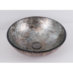 Skleněné umyvadlo na desku UTRECHT 42×13 cm