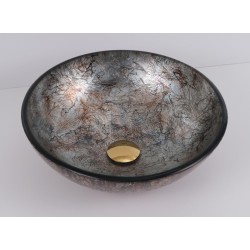 Skleněné umyvadlo na desku UTRECHT 42×13 cm