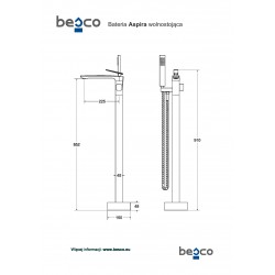 Stojánková vanová baterie ASPIRA