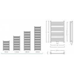 Kúpeľňový radiátor STICK zlatá farba