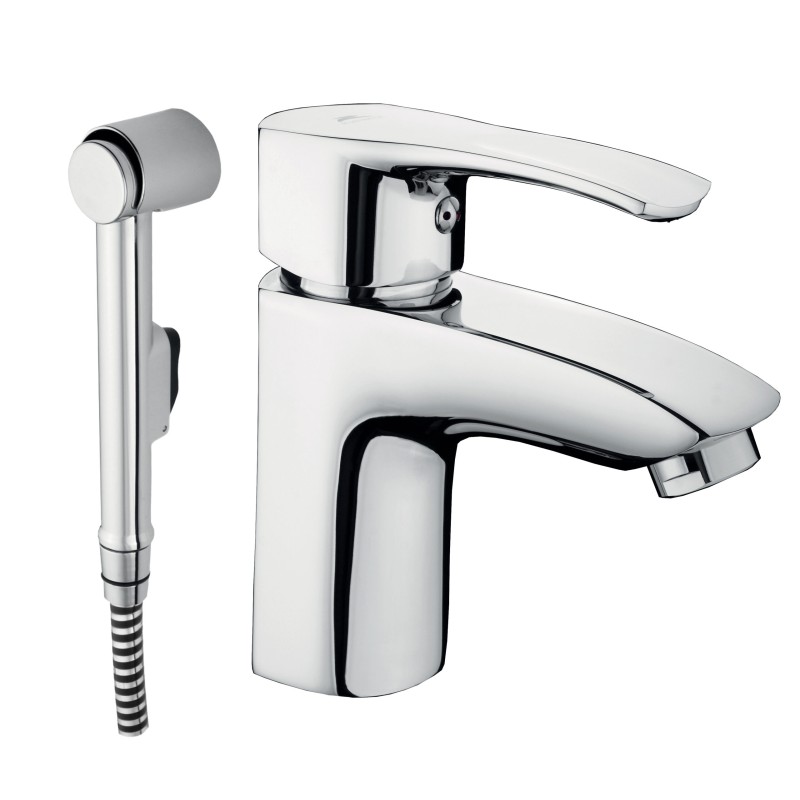 Stojánková umyvadlová baterie TRENTO-17 s bidetovou sprškou